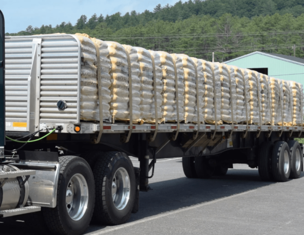 24 tons wood pellet fuel bulk delivery