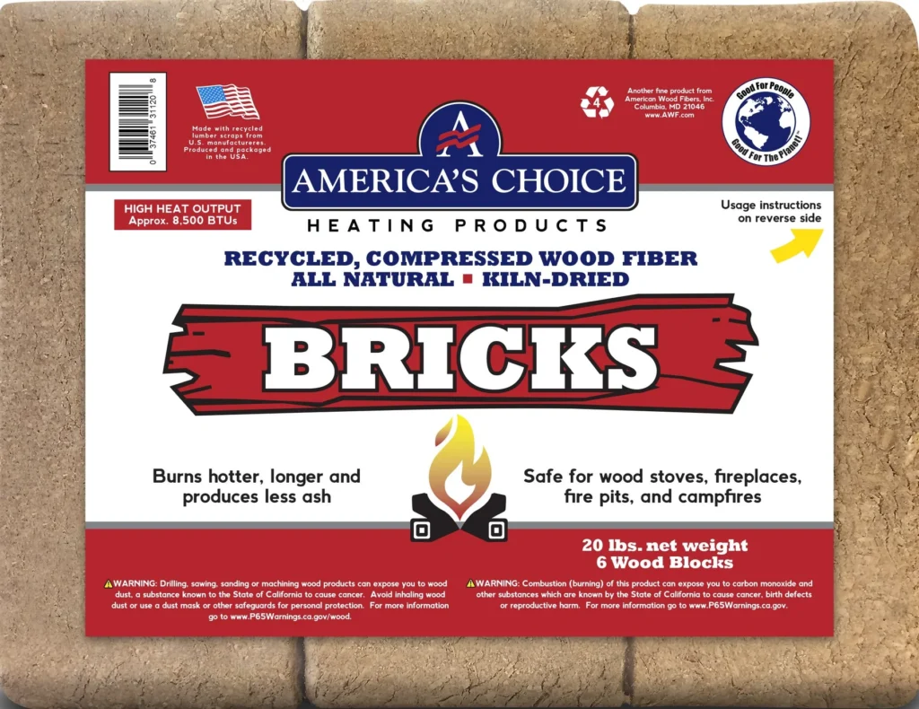 Americas Choice Wood Fuel Bricks